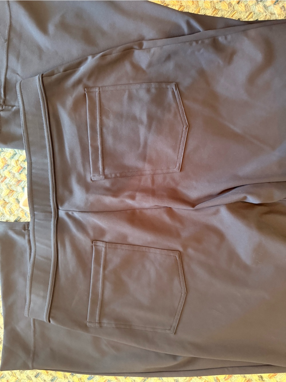 Halara Navy Wide-Leg Button Front Stretch Trouser sz L - Picture 10 of 10